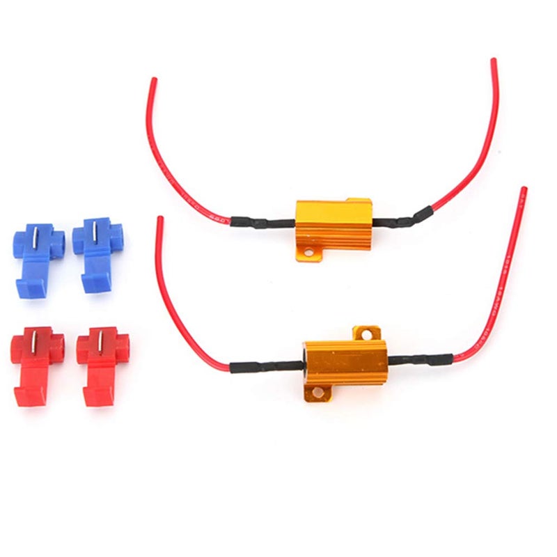 SOCAL-LED LIGHTING 2pcs LED Load Resistors 10 ohm LED Bulbs Turn Signal Error/Blinker/Hyper Flashing (25W) - Image 2